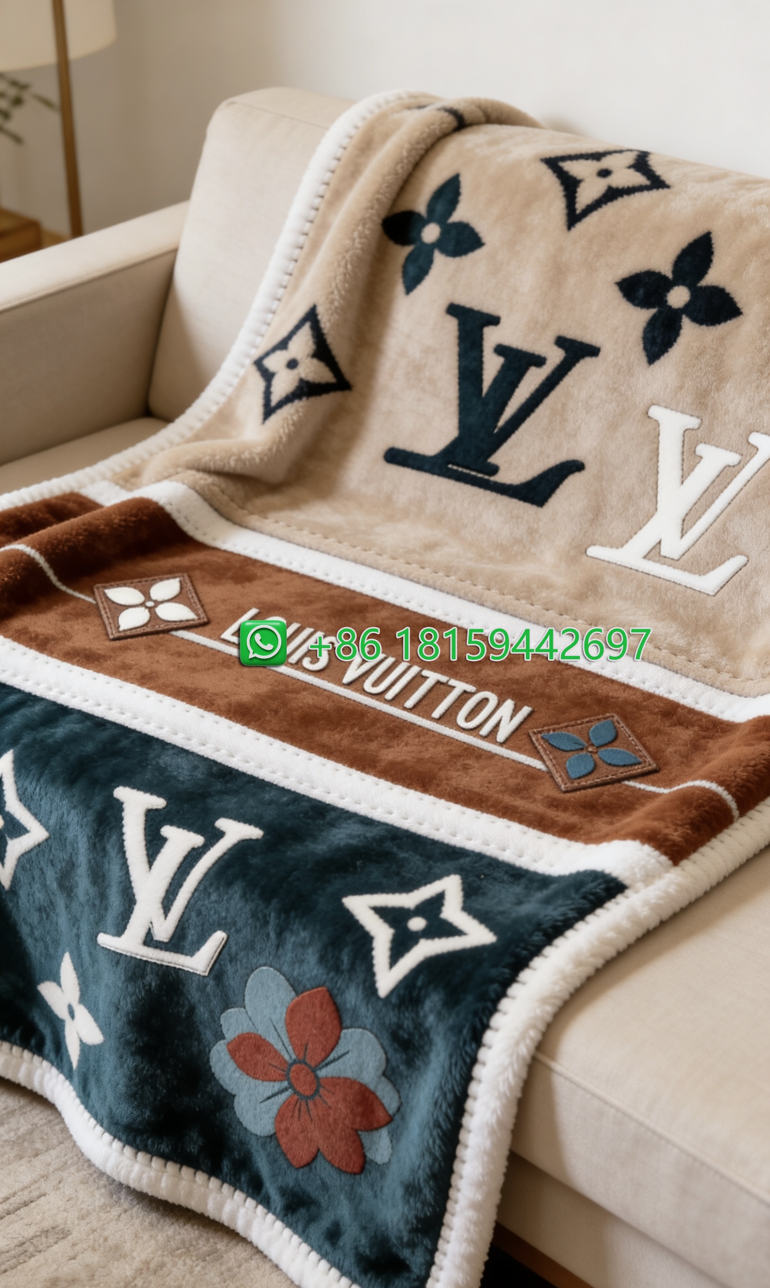 Louis Vuitton Throw Blankets